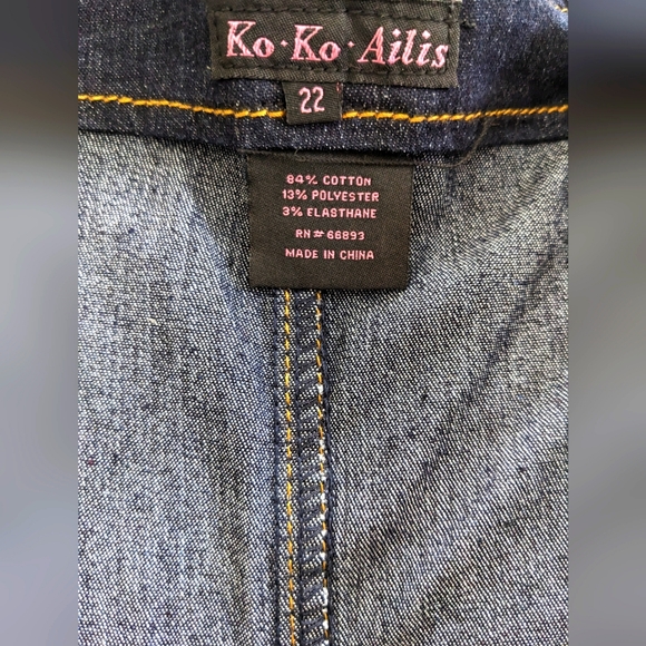 Ko Ko Ailis Women's Denim Overalls - Picture 5 of 9